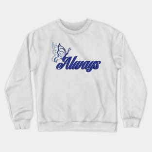 Caskett blue butterfly Crewneck Sweatshirt